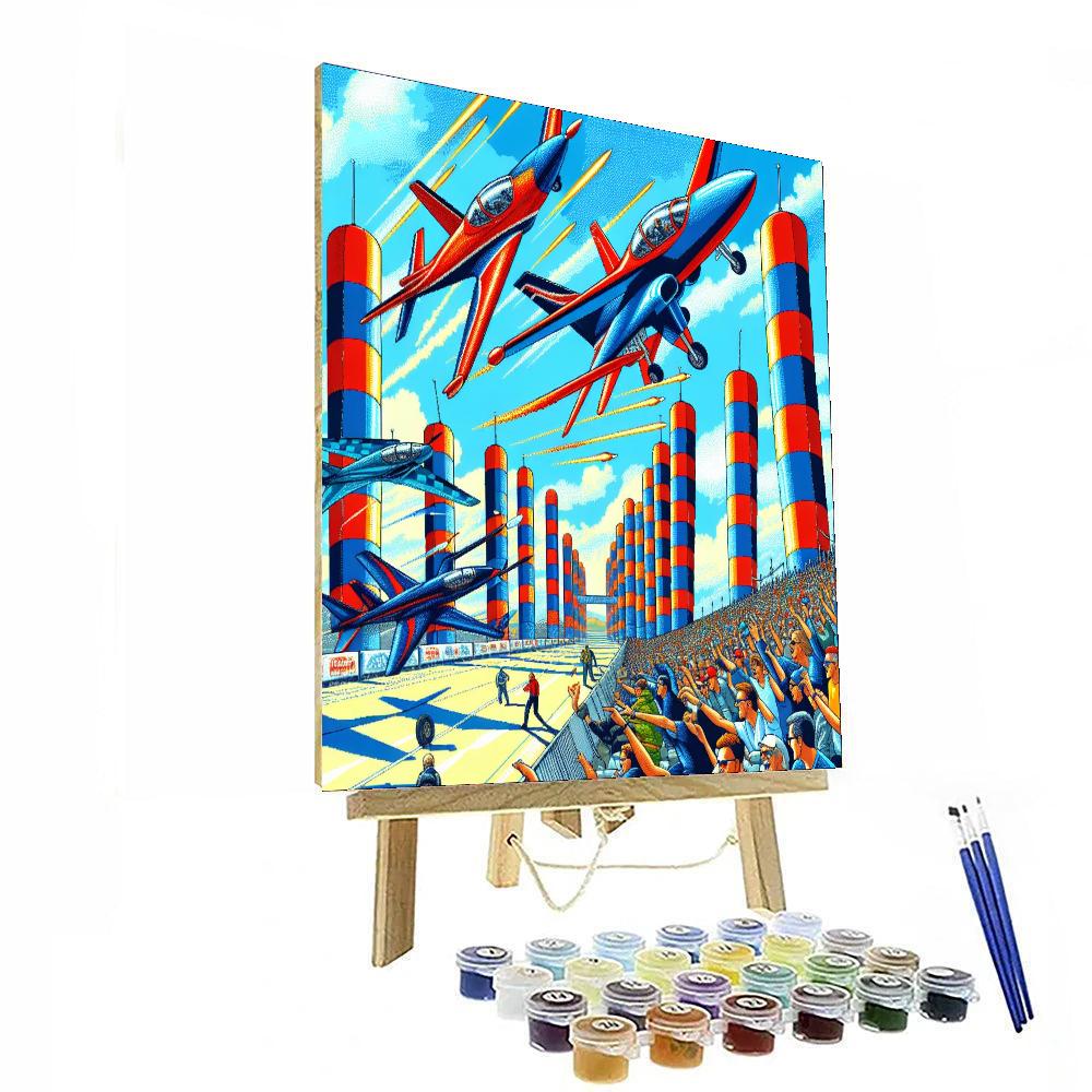 Kuwait Red Bull Air Race - Kuwait Paint By Numbers Art