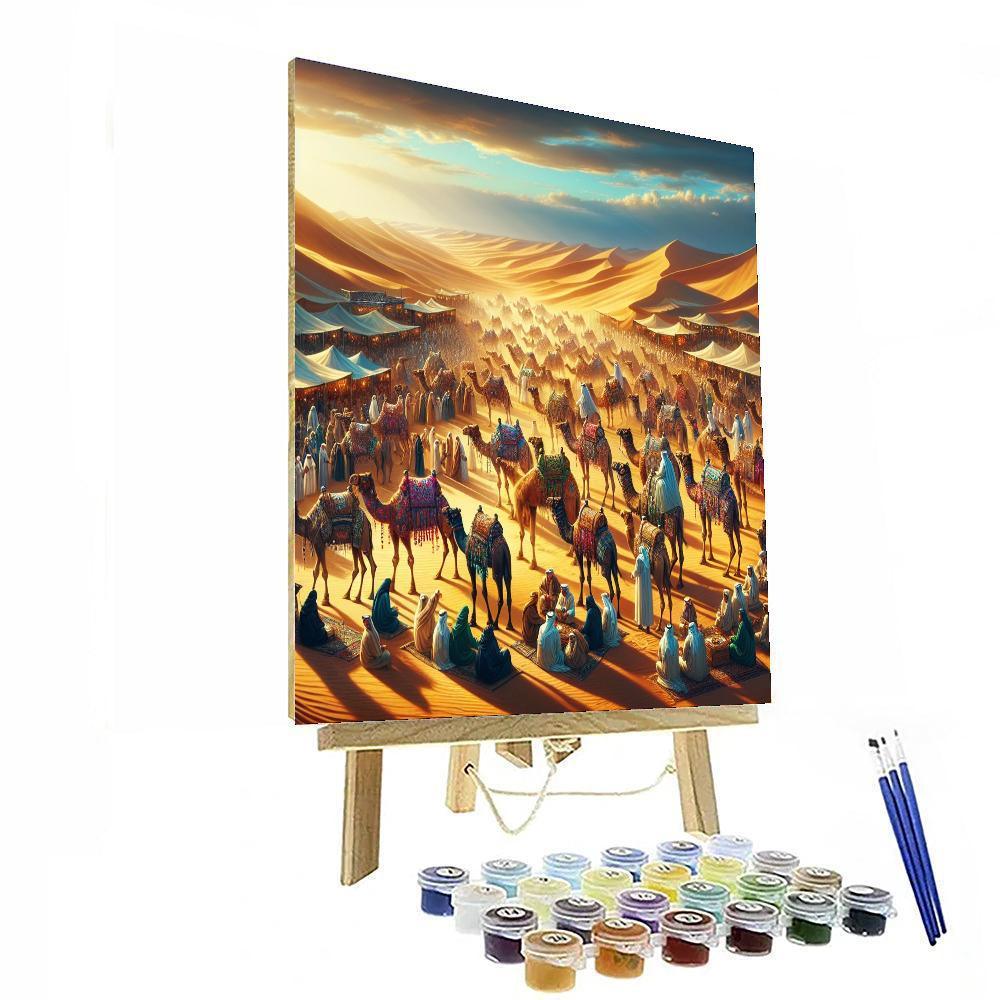 Al Dhafra Camel Festival - Uae Painting By Numbers Kit