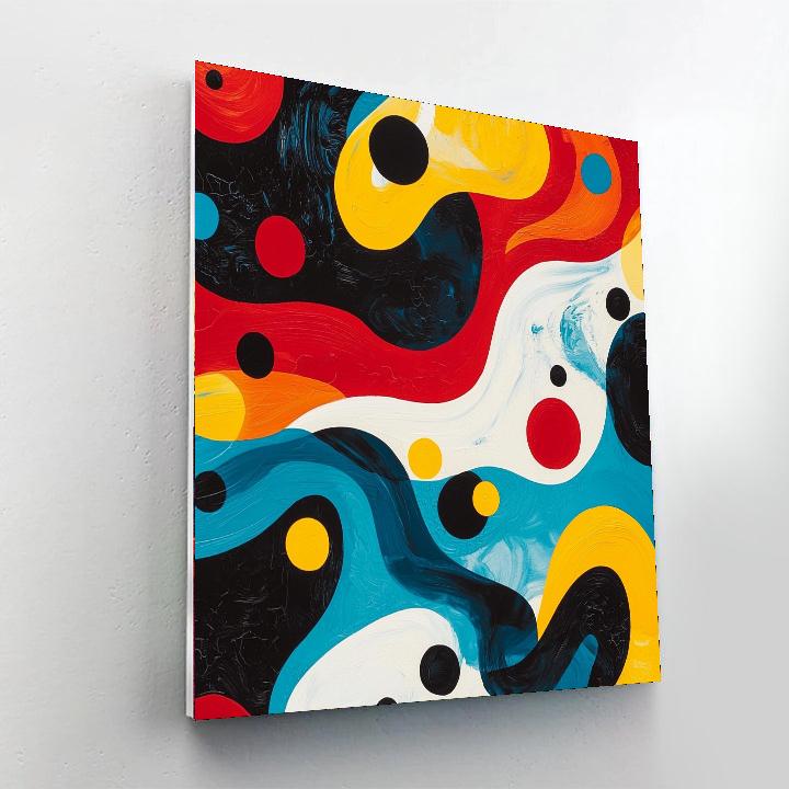 Joan Miró Inspired Fluid Dreams  Painting By Numbers Kit