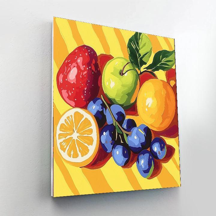 Andy Warhol Inspired Warhol's Pop Fruit Explosion  Numbered Painting Kits