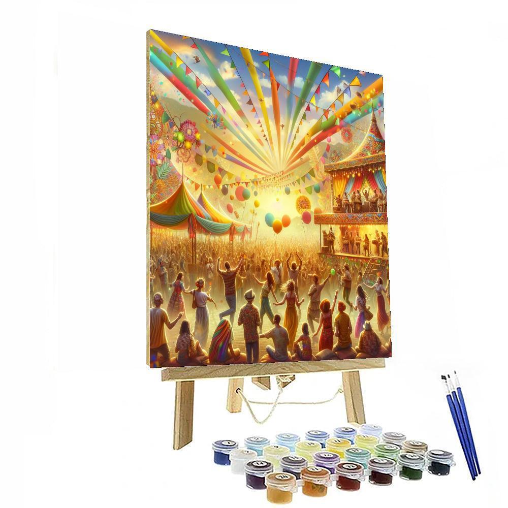 Colorful Summer Festival Numbered Painting Kits