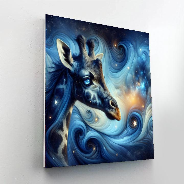 Celestial Giraffe Vision Paint By Numbers Kits