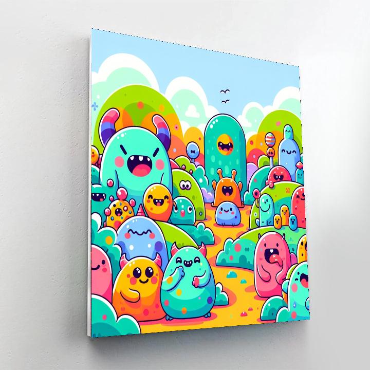 Friendly Monster Adventures Numbered Painting Kits