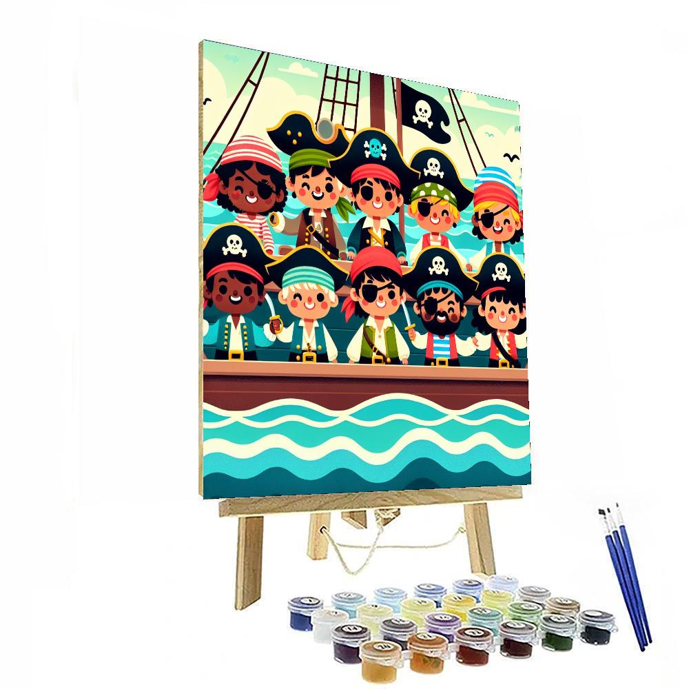 Pirate Playground Plunder Paint By Numbers Art