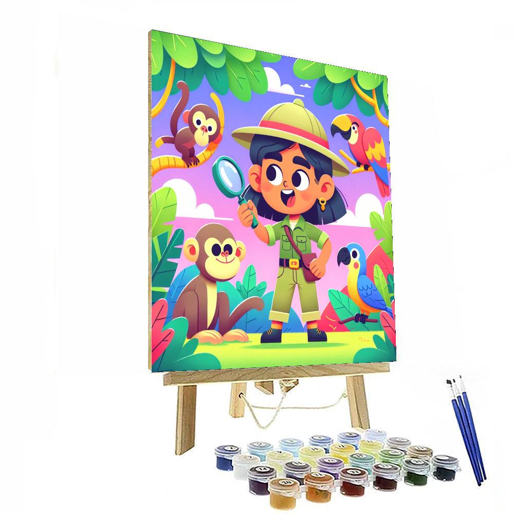 Explorer's Jungle Adventure Number Painting