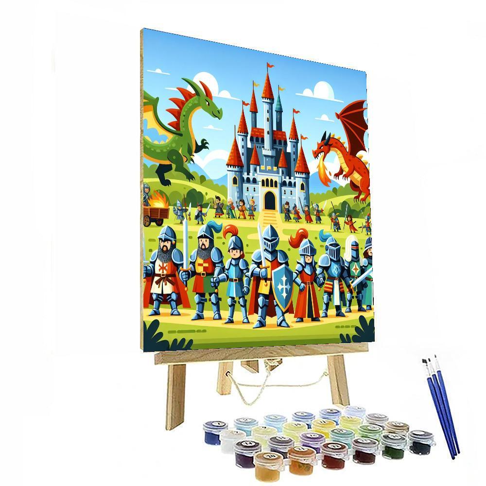 Mystical Castle Siege Numbered Painting Kits