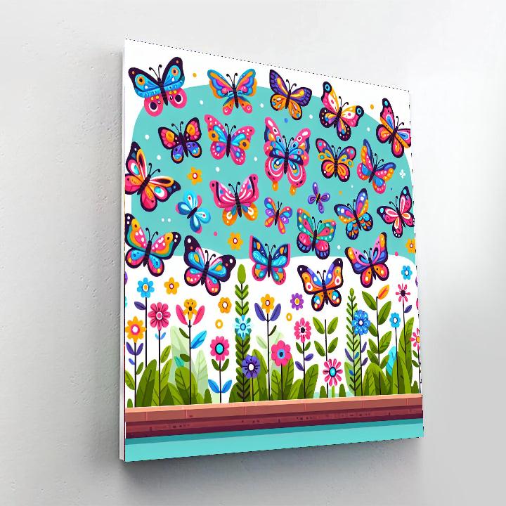 Butterfly Garden Exploration DIY Paint By Numbers