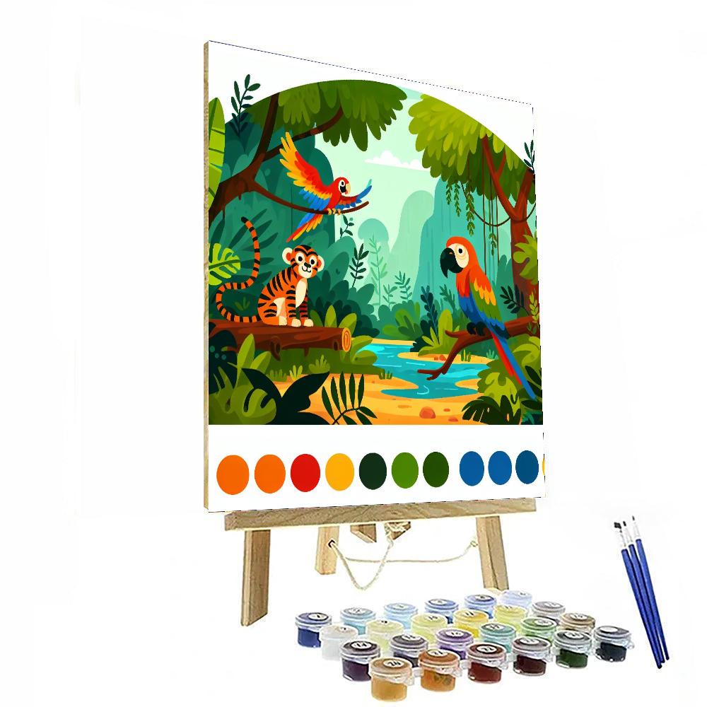 Journey To Jungleland Paint By Numbers Art