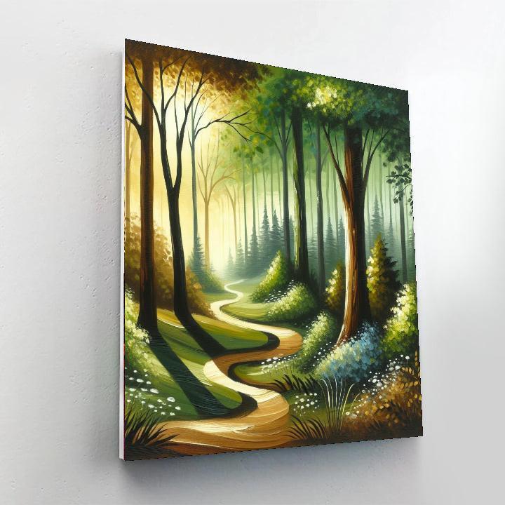 Serene Woodland Retreat Paint By Numbers