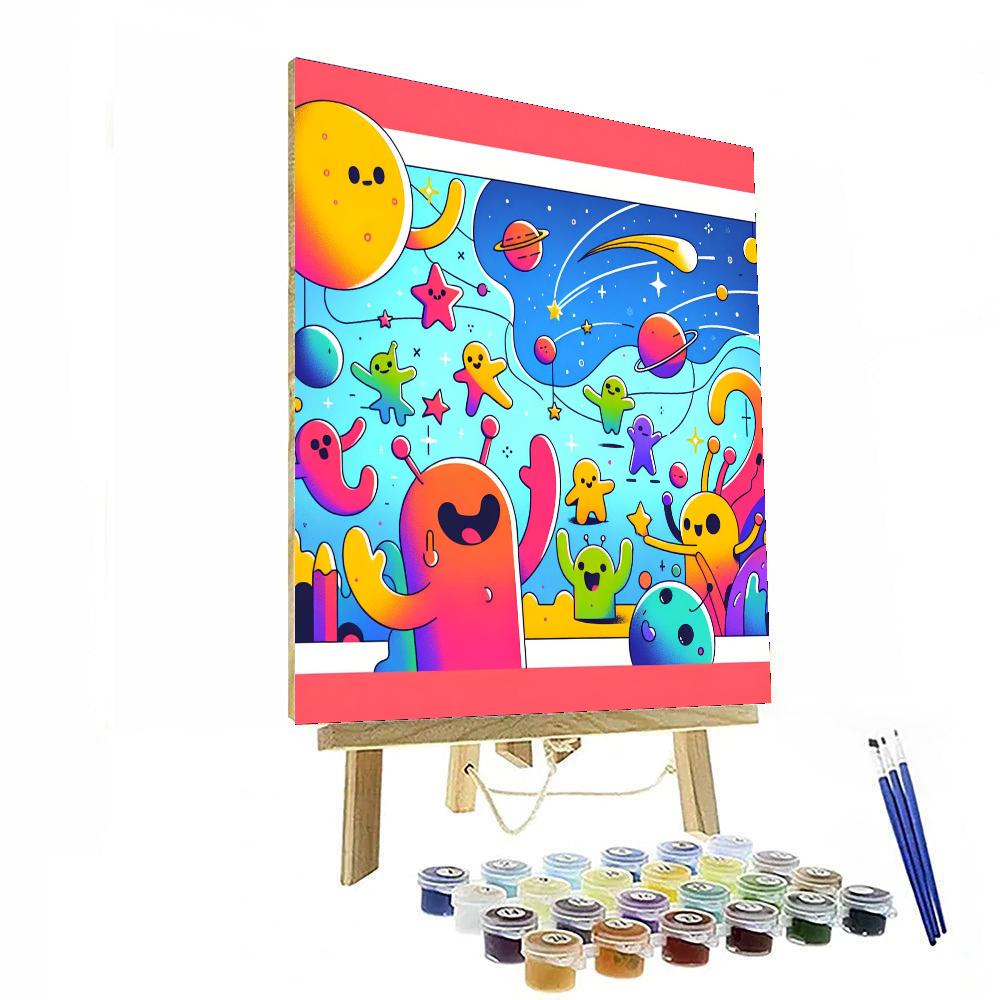 Silly Aliens Paint By Number