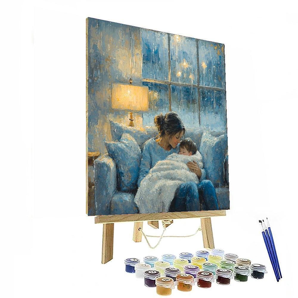 Rainy Day Cuddles Numbered Painting Kits