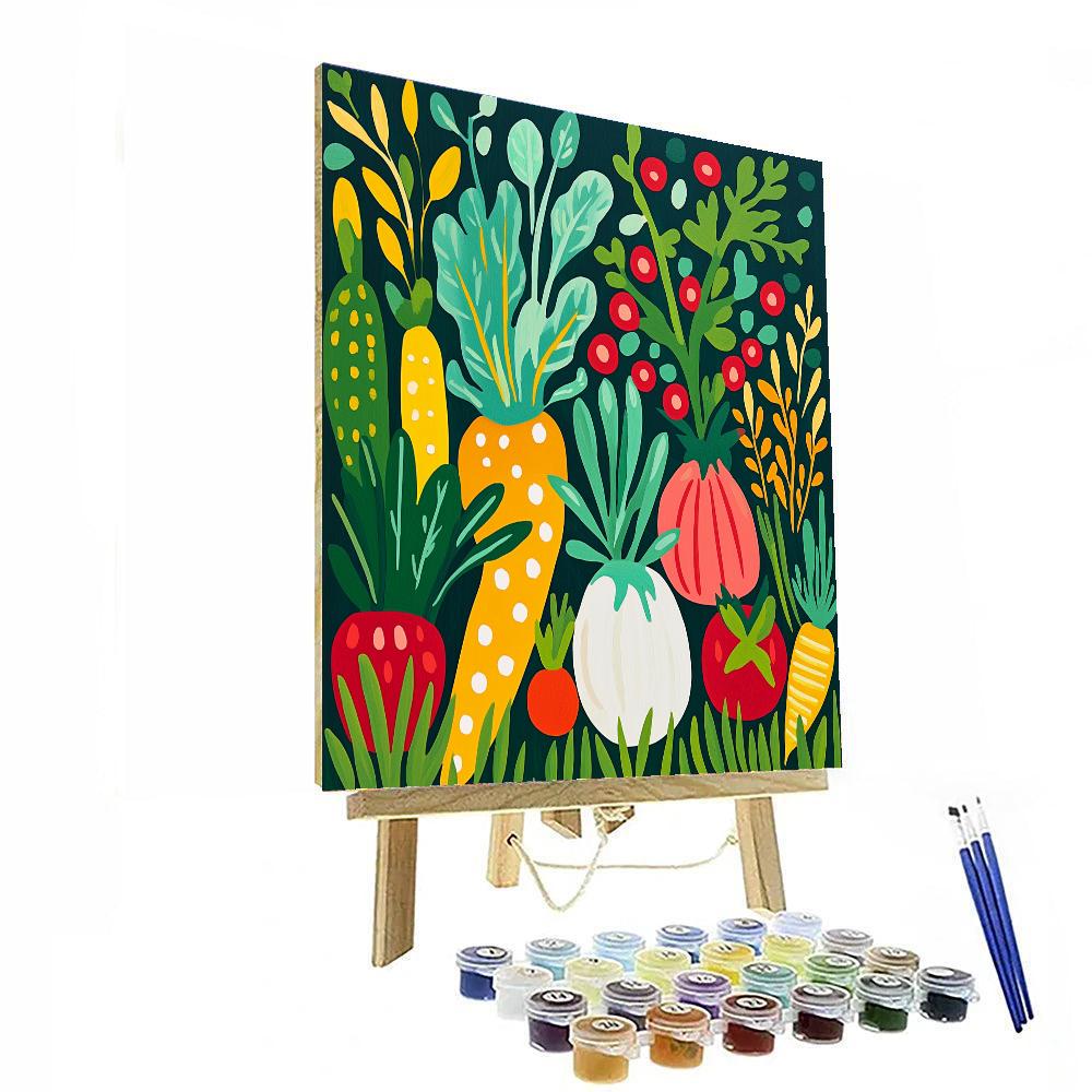 Henri Matisse Inspired Cheerful Garden Veggies  Paint By Numbers Kits