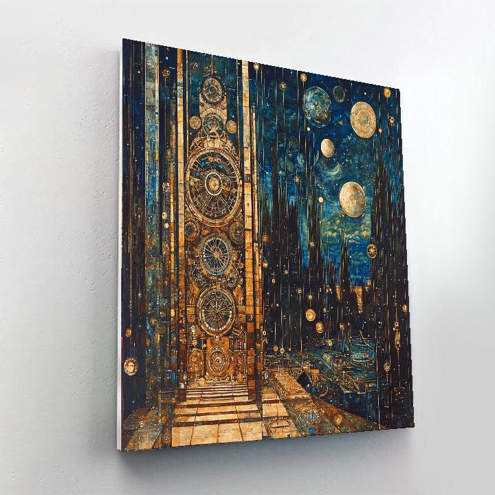 Gustave Moreau Inspired Timeless Clockwork  Paint By Numbers Kits