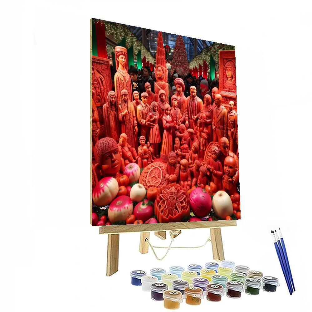 The Night Of The Radishes - Mexico Painting Number Kit