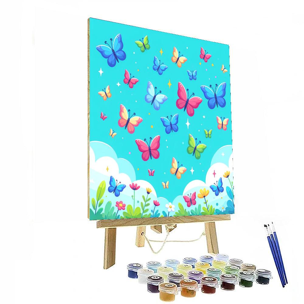 Bountiful Butterfly Bonanza Paint By Numbers Art
