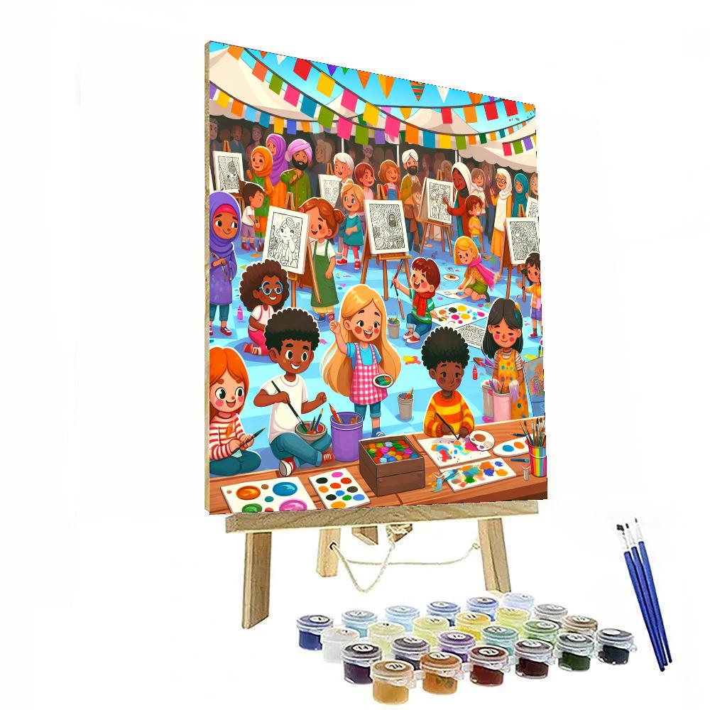 Festival Of Imagination Painting Number Kit