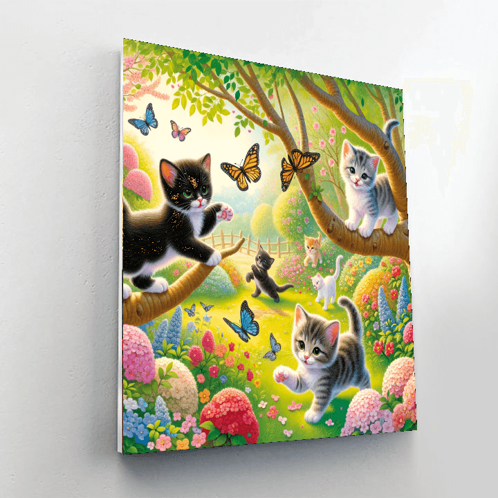 Curious Kitten Adventures Painting Number Kit