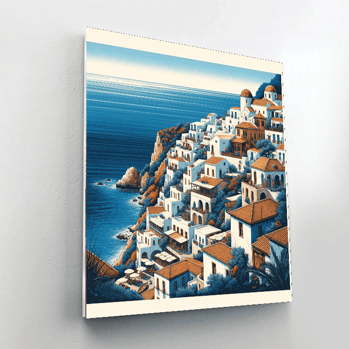 Mediterranean Coastal Bliss Paint By Numbers