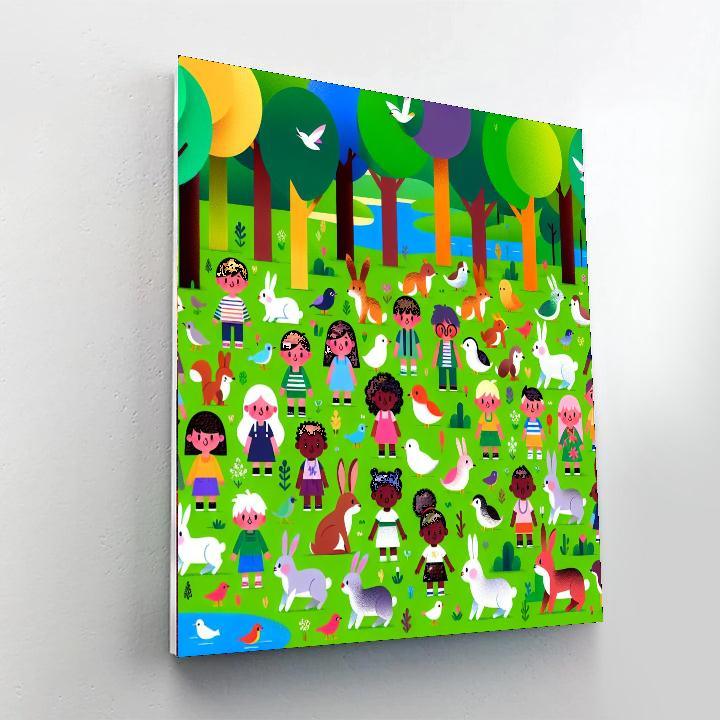 Forest Adventure Friends Number Painting
