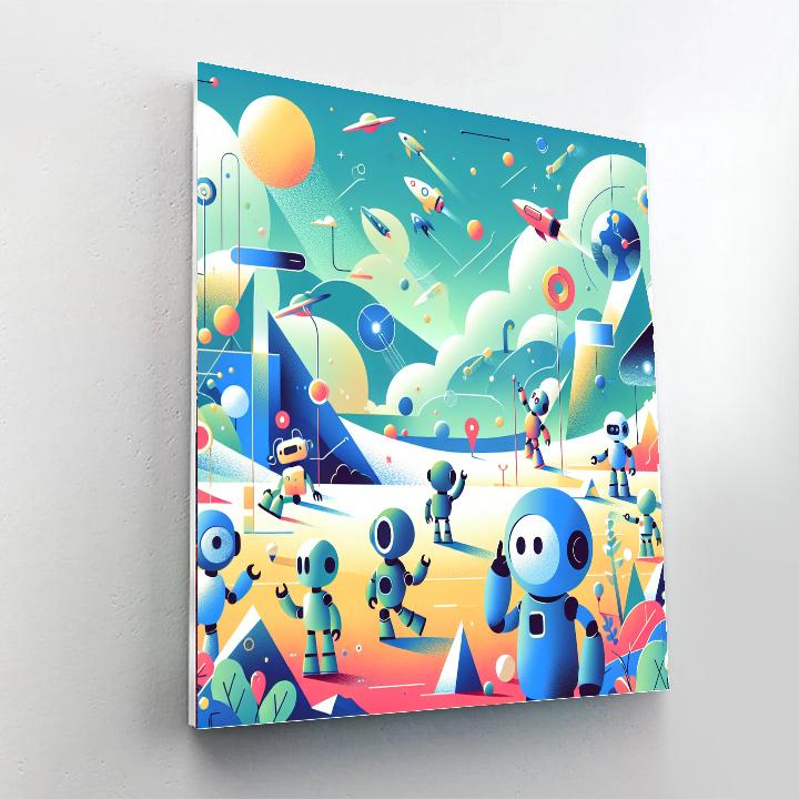 Robot Discovery Number Painting