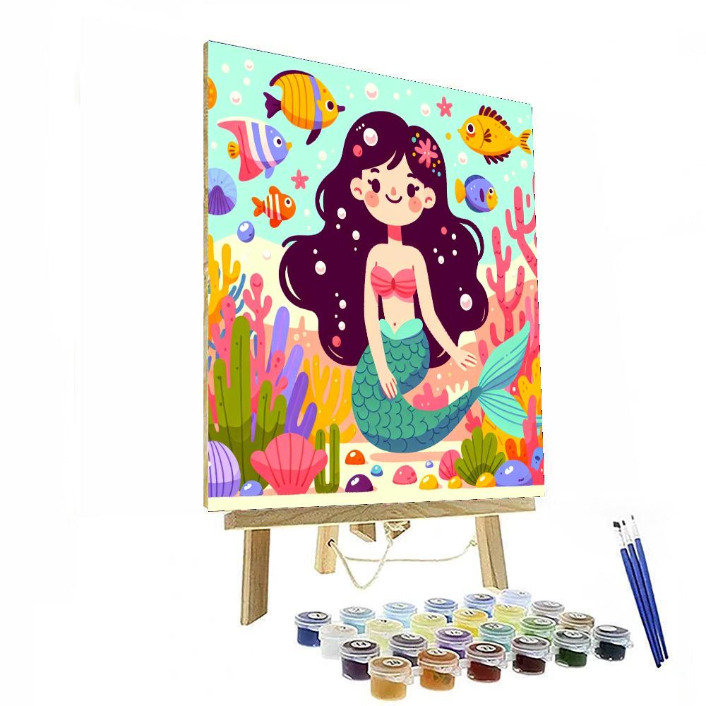 Magic Mermaid Adventure Paint By Numbers Art