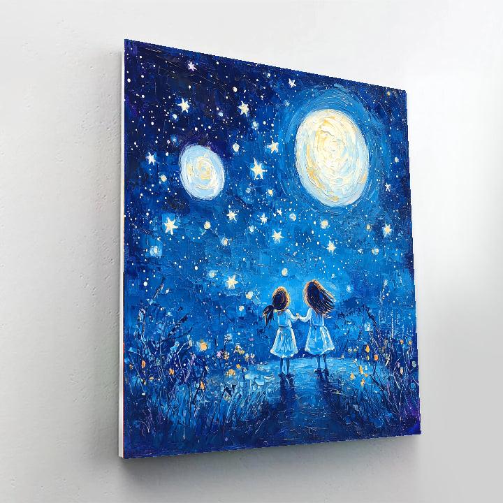 Painting The Stars Together Paint By Number