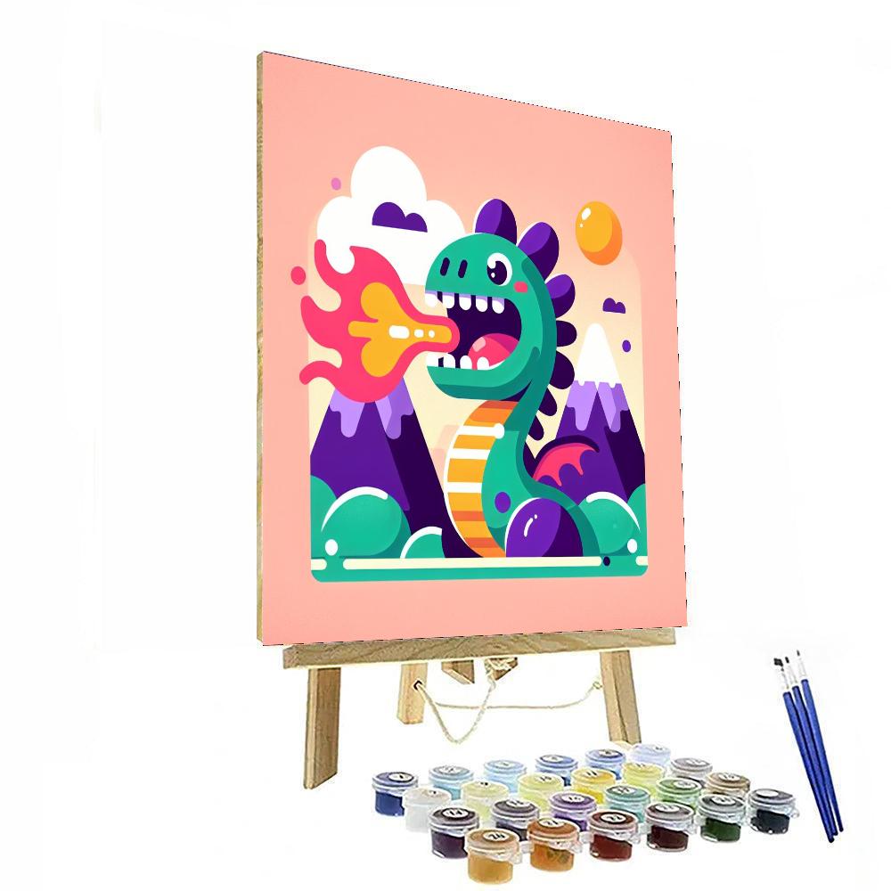 Funky Dragon Painting By Numbers Kit