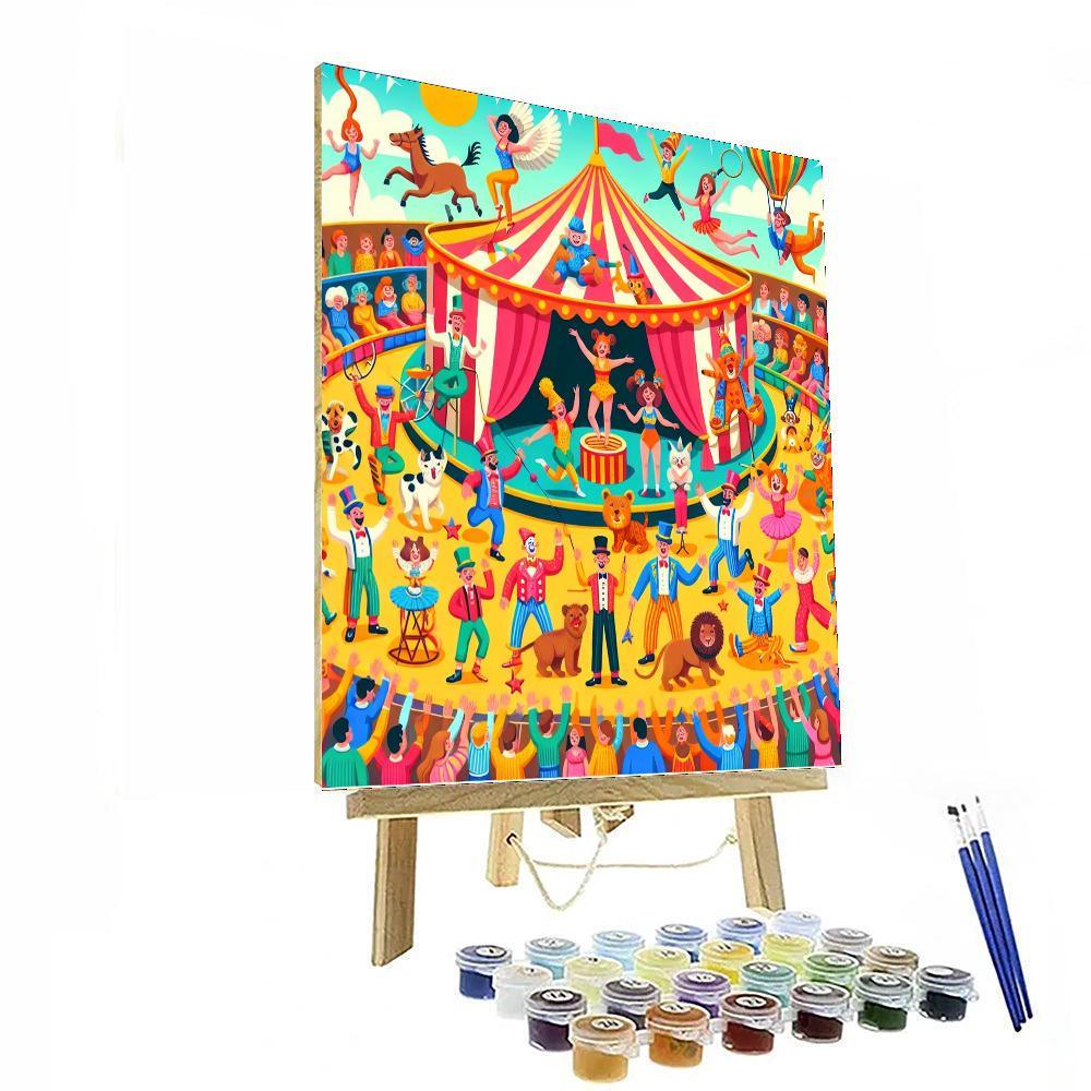 Creative Circus Spectacle Painting By Numbers Kit