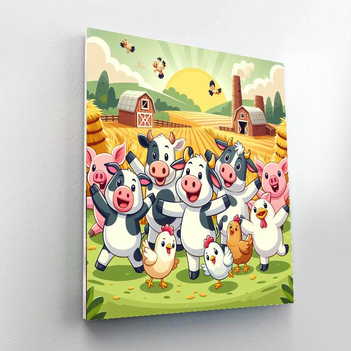 Farmyard Friends’ Harvest Festival DIY Paint By Numbers