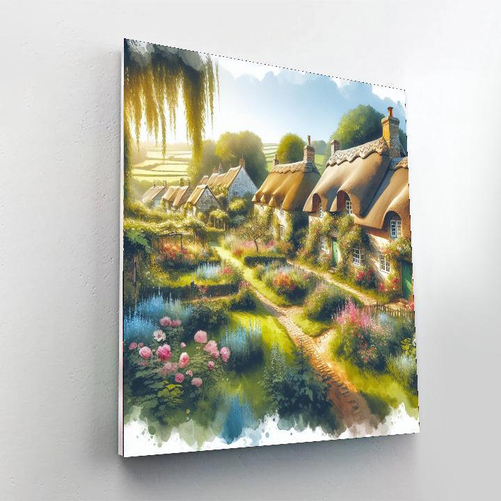 Countryside Cottages Serenity Numbered Painting Kits
