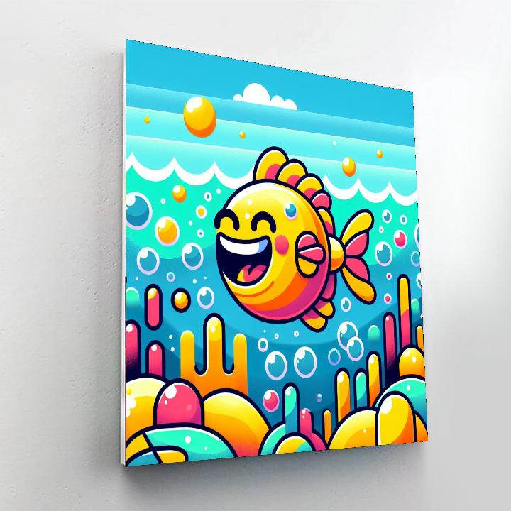 Giggling Fish Painting By Numbers Kit