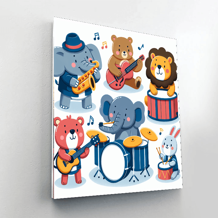 Joyous Animal Band Paint By Numbers Kits