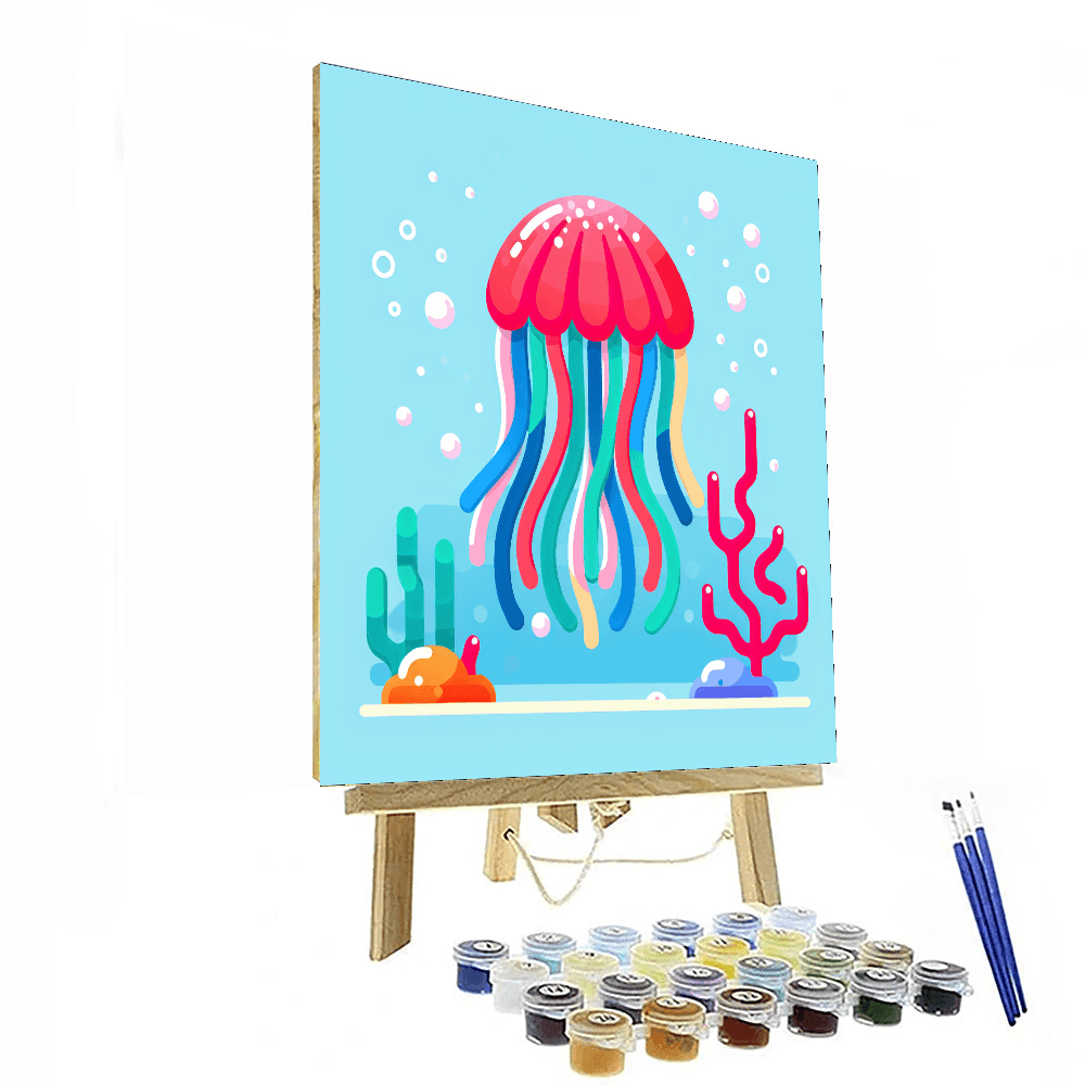 Jubilant Jellyfish Paint By Numbers Art