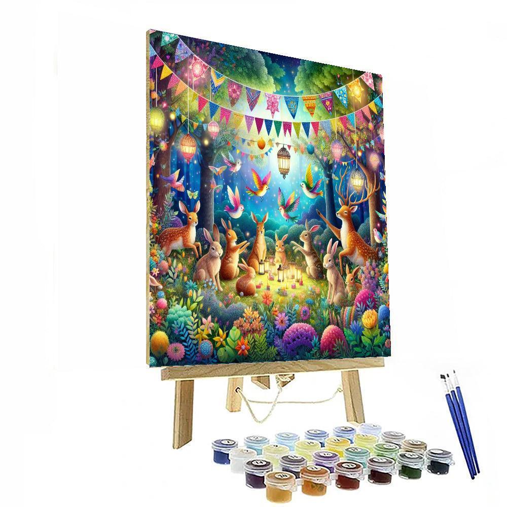 Whimsical Woodland Celebration Painting By Numbers Kit
