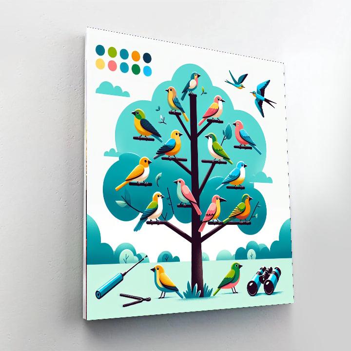 Brilliant Birdwatching Bonanza Painting Number Kit