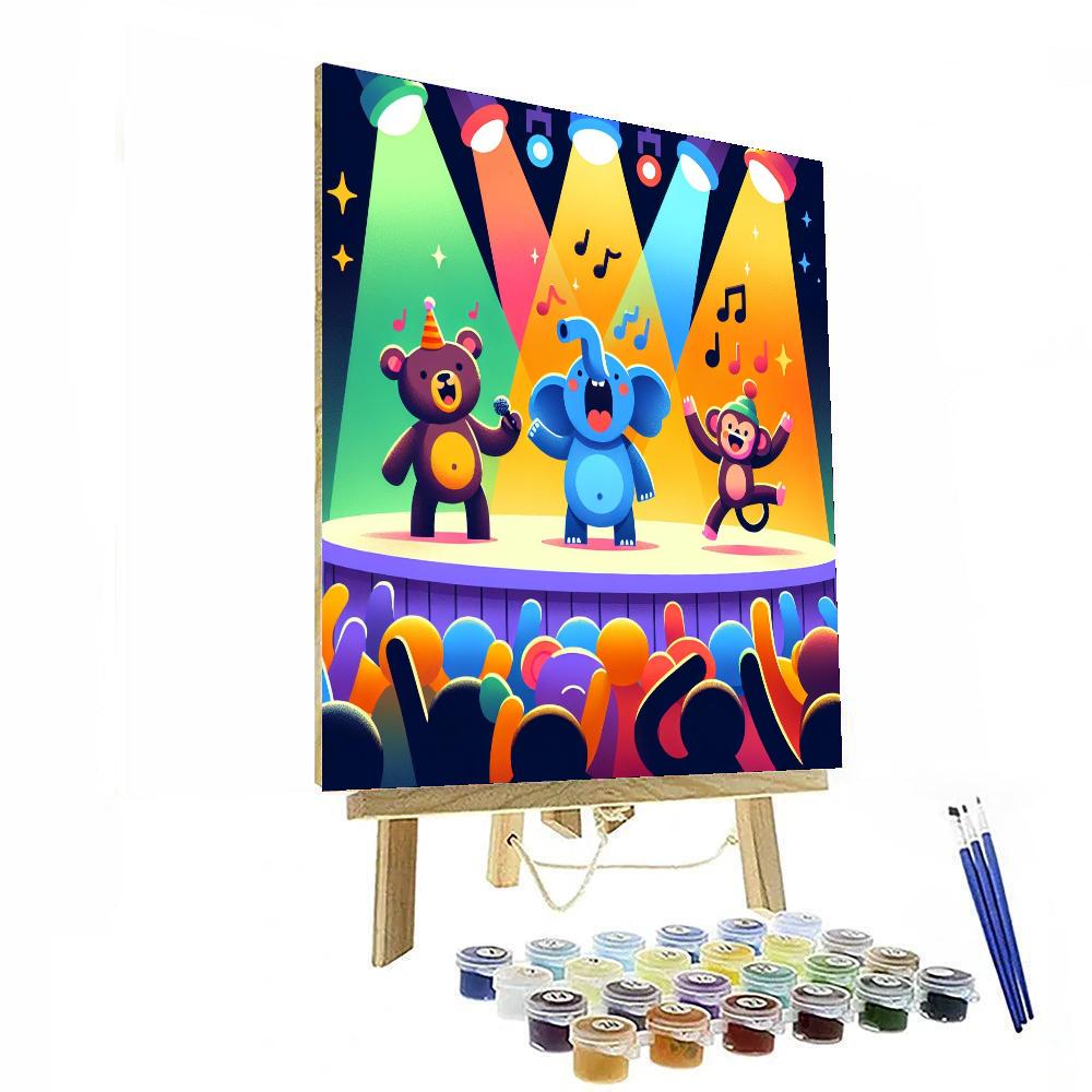 Animal Superstars Number Painting