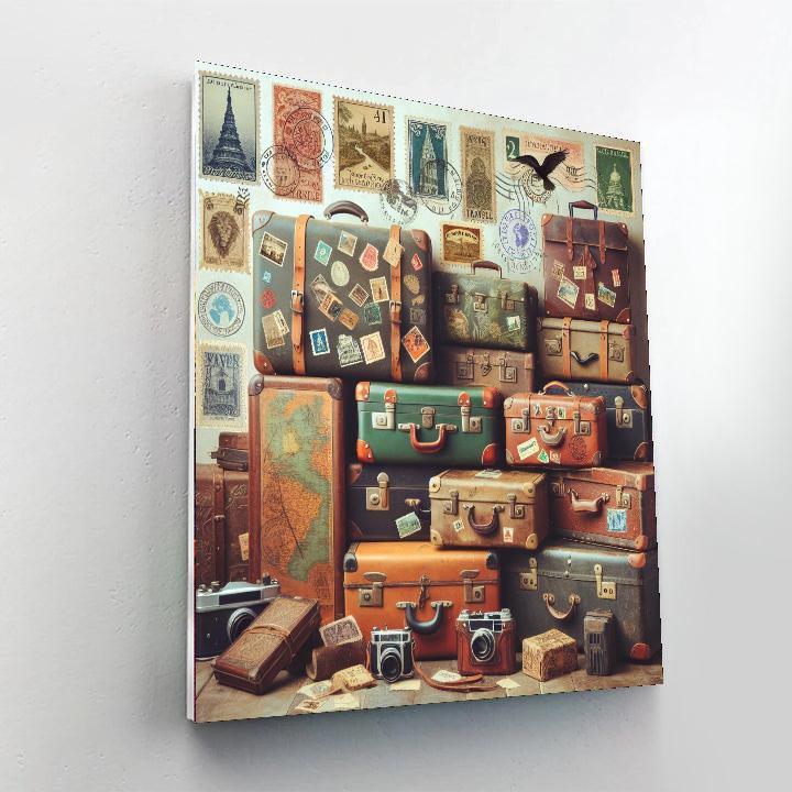 Eclectic Vintage Travel Paint By Numbers