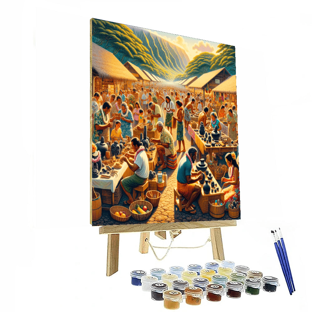 Pahoa Lava Festival - Hawaii Number Painting