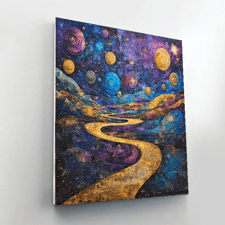 Salvador Dali Inspired Celestial Wonders Of The Cosmos  Paint By Numbers Art