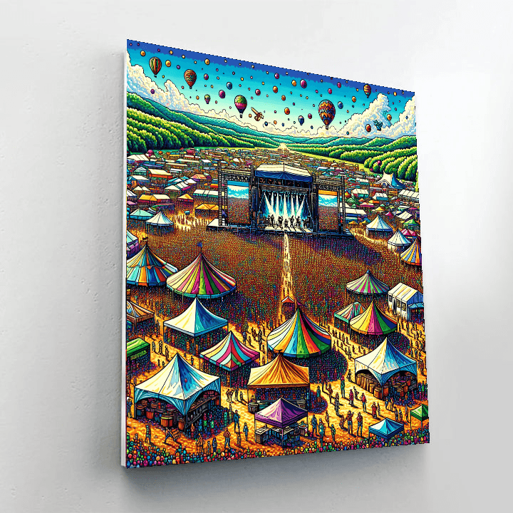Glastonbury Festival - Pilton DIY Paint By Numbers