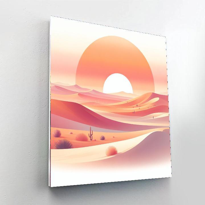 Calming Desert Landscape Numbered Painting Kits
