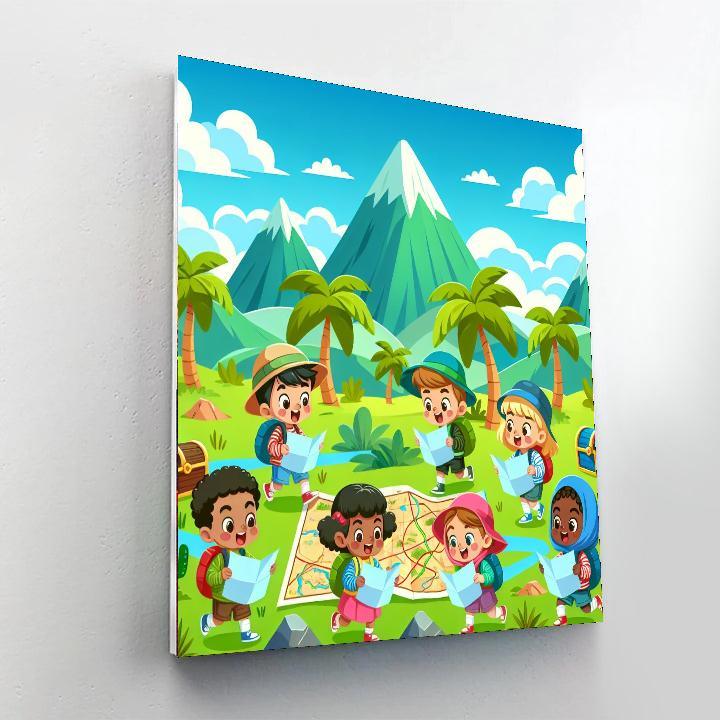 Explorer's Treasure Hunt Paint By Numbers