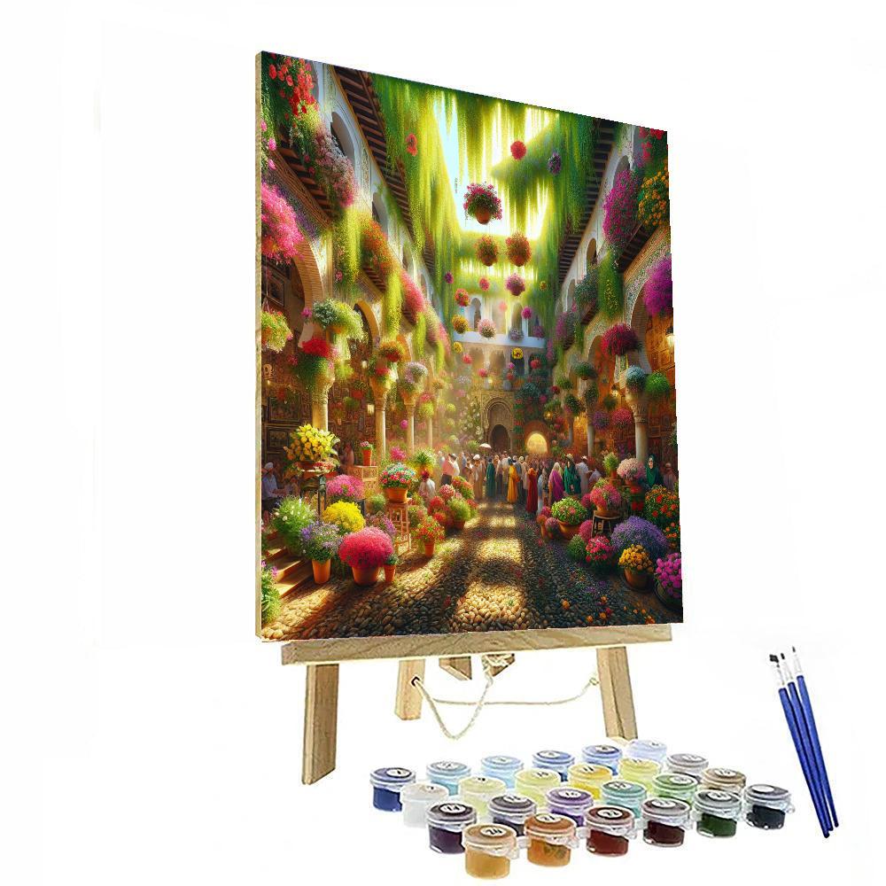 Festival Of The Patios - Córdoba, Spain Numbered Painting Kits
