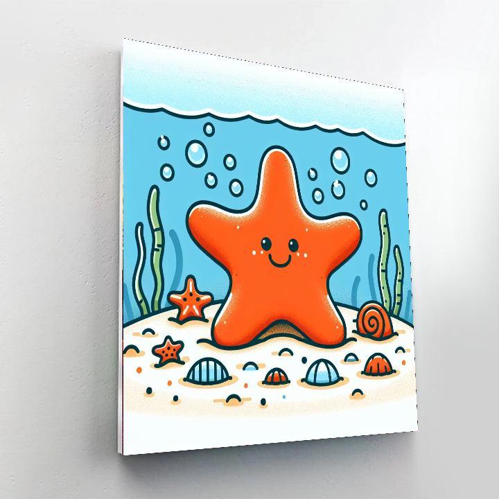 Sprightly Starfish Painting By Numbers Kit