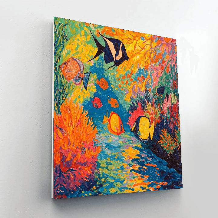 Henri Matisse Inspired Colorful Ocean Dreams  Numbered Painting Kits