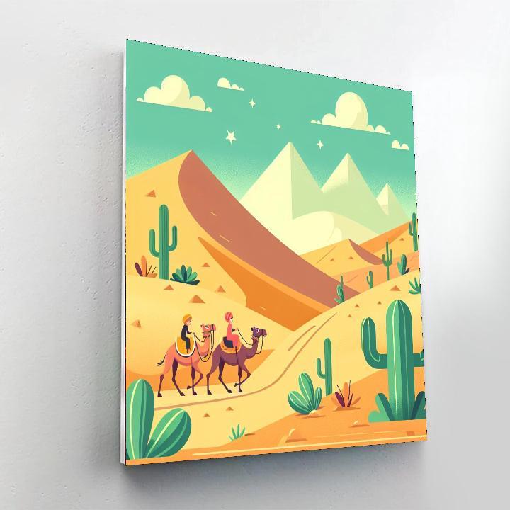 Desert Journey Paint By Numbers Art