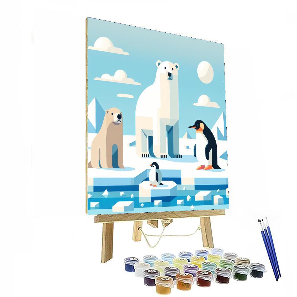 Arctic Animals Expedition Paint By Numbers Art
