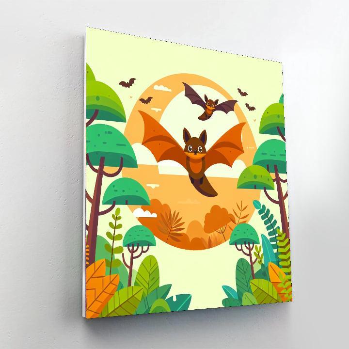 Flying Foxes Paint By Numbers Art