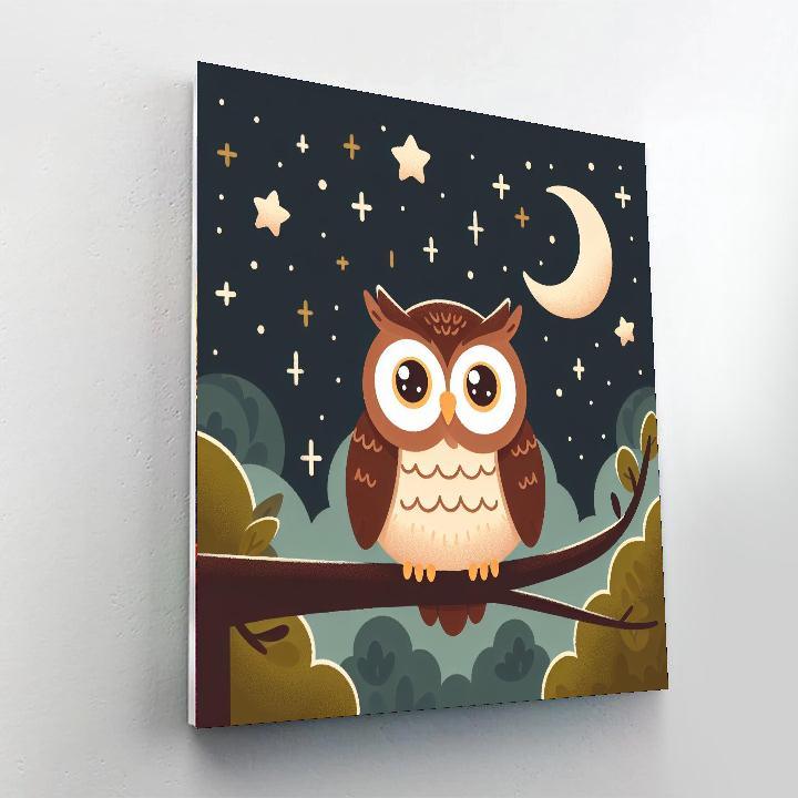 Magical Night Owl Paint By Color