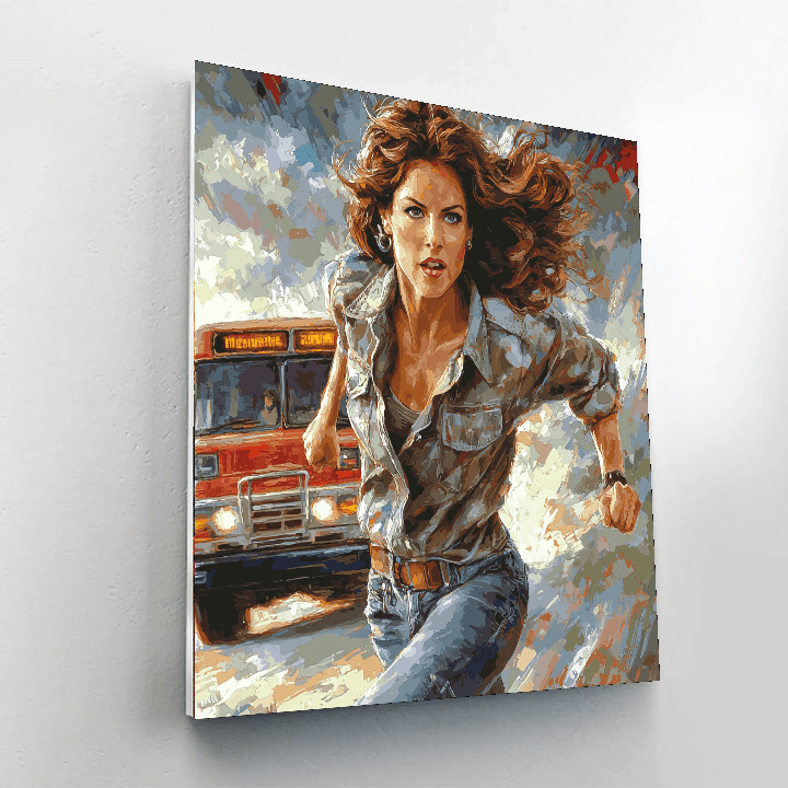 Sandra Bullock: Speeding Through Cinematic Realms Paint By Number